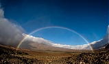 arco iris completo parque nacional del Teide