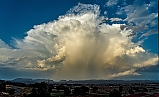 Cumulonimbus con enclusa y cortina de precipitación (SEGUNDO PUESTO FOTOVERANO'2022)